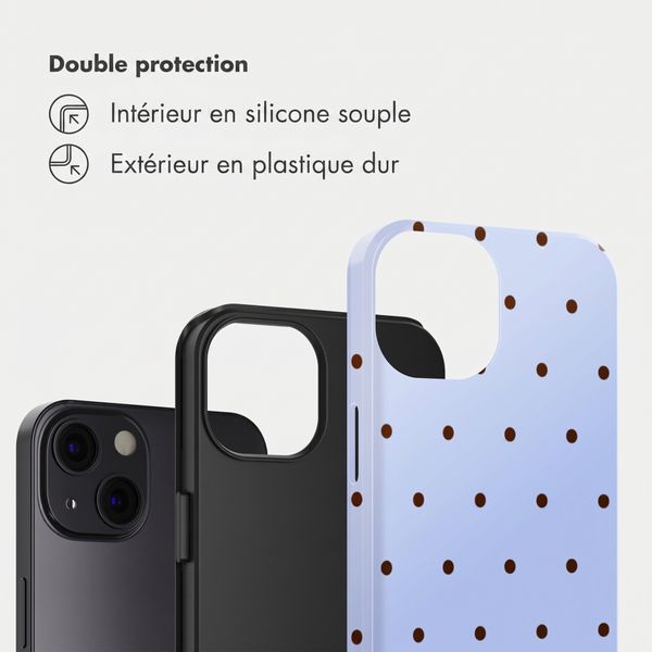 Selencia Coque arrière Vivid Apple iPhone 13 - Happy Dots Digital Sky