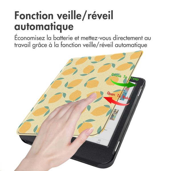 imoshion Design Slim Hard Case Sleepcover Kobo Clara Colour / BW - Citrus Dream