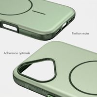 imoshion Coque arrière Color avec Thin MagSafe Ring Apple iPhone 17 - Vert foncé