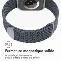 imoshion Bracelet magnétique milanais Apple Watch | 38/40/41/42 mm - Taille M - Gris foncé
