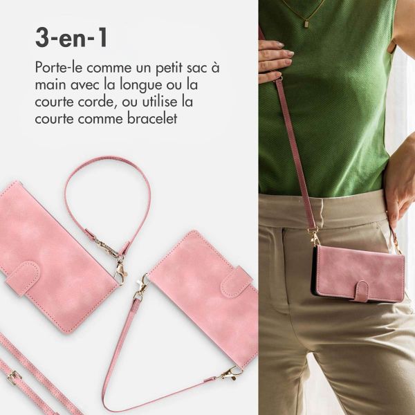 imoshion Etui de télephone portefeuille avec cordon Apple iPhone 17 - Rose