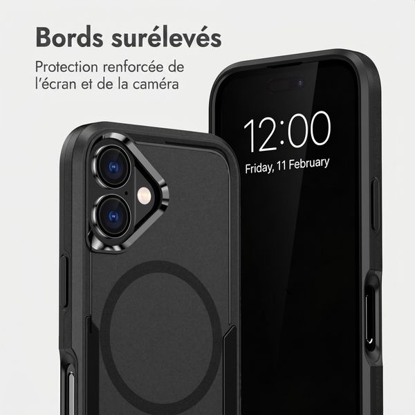 imoshion Coque arrière avec MagSafe Apple iPhone 16 - Noir