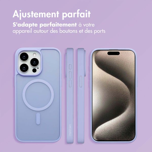 imoshion Coque Color Guard avec MagSafe Apple iPhone 15 Pro Max - Lilas