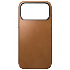 Nomad Coque arrière Traditional Leather avec MagSafe Apple iPhone 18 Pro Max - English Tan