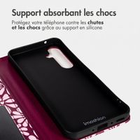 imoshion Étui de télephone portefeuille Design Samsung Galaxy A16 - Bloom Love Blush