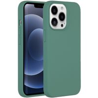 Accezz Coque Liquid Silicone Apple iPhone 13 Pro - Vert foncé