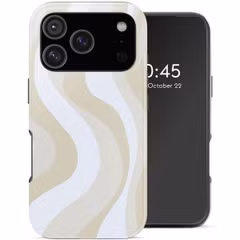 Selencia Coque arrière Vivid Apple iPhone 18 Pro / 17 Pro - Desert Waves Beige