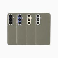 Accezz Coque arrière Mesh avec MagSafe Samsung Galaxy S25 / S24 - Gris foncé