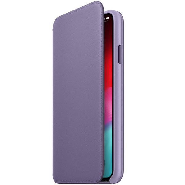 Apple Étui de télephone portefeuille Leather Folio Apple iPhone Xs Max - Lila