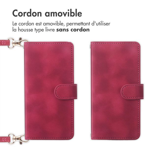 imoshion Etui de télephone portefeuille avec cordon Samsung Galaxy S24 FE - Rouge