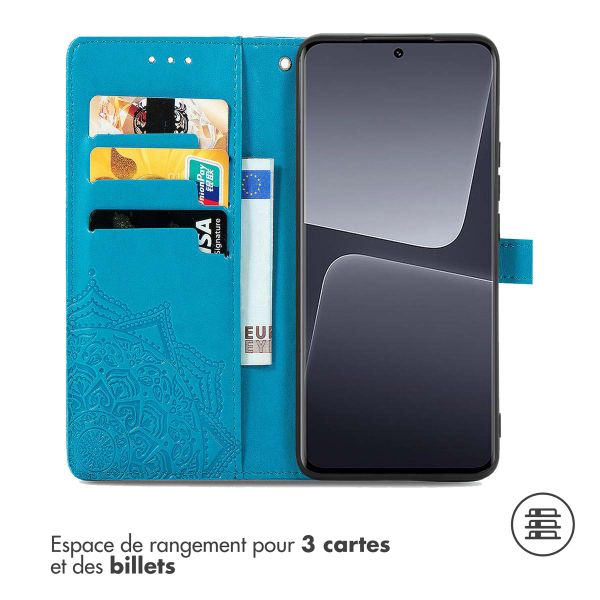 imoshion Etui de télephone Mandala Xiaomi 13 Pro - Turquoise