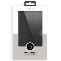 Selencia Étui portefeuille en cuir véritable Apple iPhone 8 Plus / 7 Plus - Noir