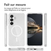 imoshion Coque Pailletée avec MagSafe Samsung Galaxy S25 - Paillettes Transparent