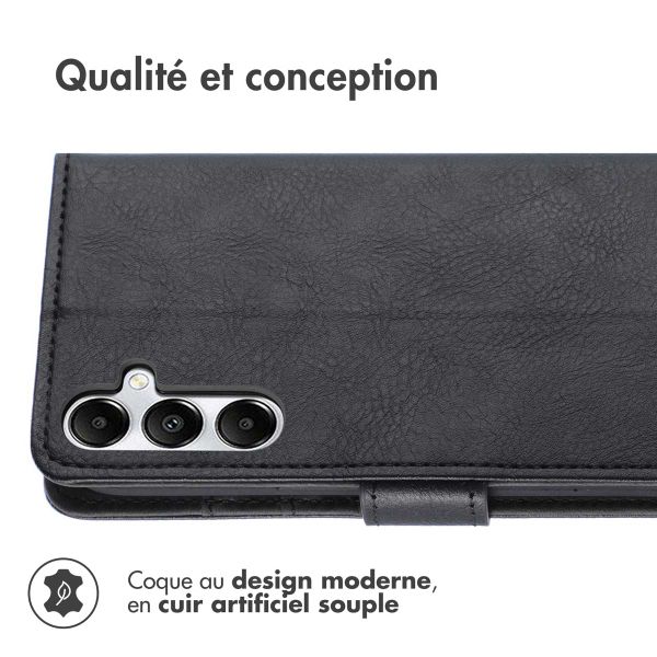 imoshion Étui de télephone portefeuille de luxe Samsung Galaxy S25 Plus - Noir