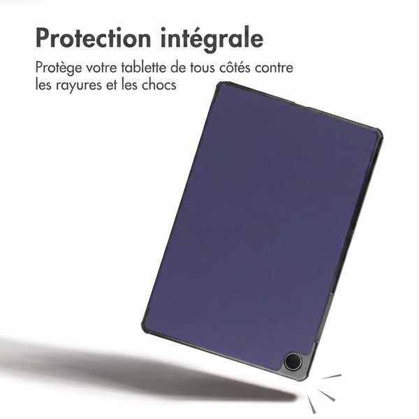 imoshion Coque tablette Trifold Samsung Galaxy Tab A9 Plus - Bleu foncé