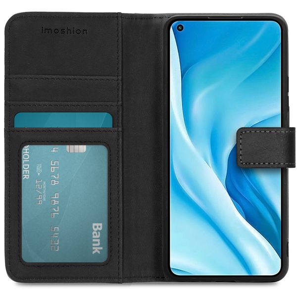 imoshion Étui de télephone portefeuille de luxe Xiaomi Mi 11 Lite (5G/4G) / 11 Lite 5G NE - Noir