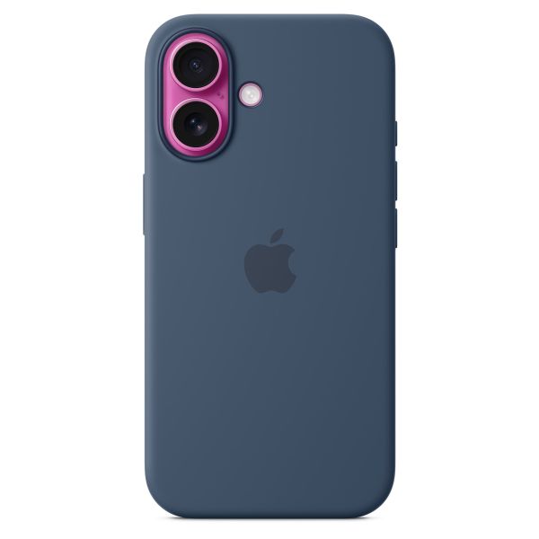Apple Coque en silicone MagSafe Apple iPhone 16 - Denim