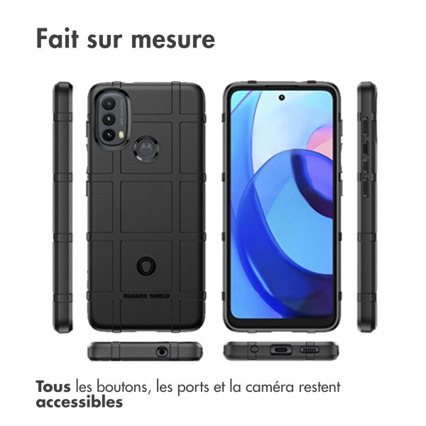 imoshion Coque Rugged Shield Motorola Moto E20 / E30 / E40 - Noir