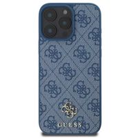 Guess Coque 4G Metal Logo MagSafe Apple iPhone 16 Pro Max - Bleu