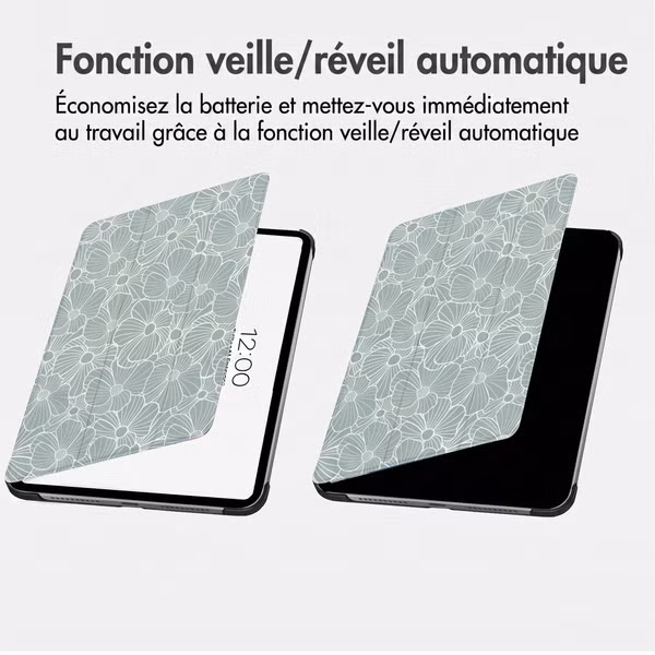 imoshion Coque tablette Design Trifold Samsung Galaxy Tab A11 Plus / A9 Plus - Botanica