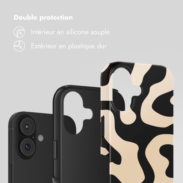 Selencia Coque arrière Vivid Apple iPhone 17 - Art Wave Black