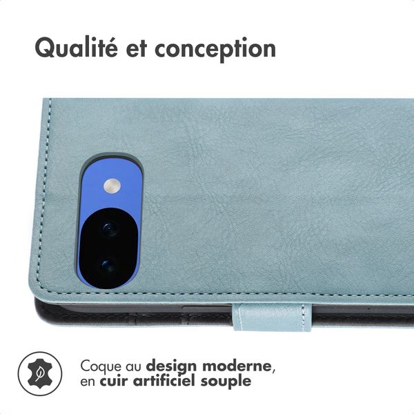 imoshion Étui de télephone portefeuille de luxe Google Pixel 10a - Bleu clair