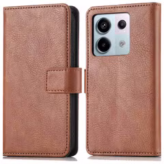 imoshion Étui de télephone portefeuille de luxe Xiaomi Redmi Note 13 Pro (5G) / Poco X6 - Marron