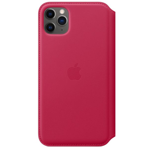 Apple 4 Pack Étui de télephone portefeuille Leather Folio Apple iPhone 11 Pro Max - Red Raspberry + Peacock + Deep Sea Blue + Black