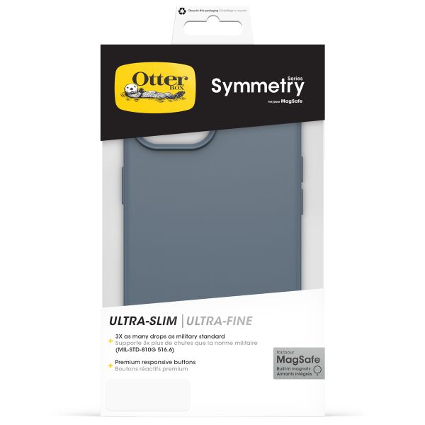 OtterBox Coque Symmetry MagSafe Apple iPhone 17e / 16e / 15 / 14 / 13 - Bleu