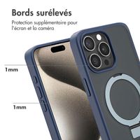 Accezz Coque Ring Stand avec MagSafe Apple iPhone 15 Pro Max - Bleu
