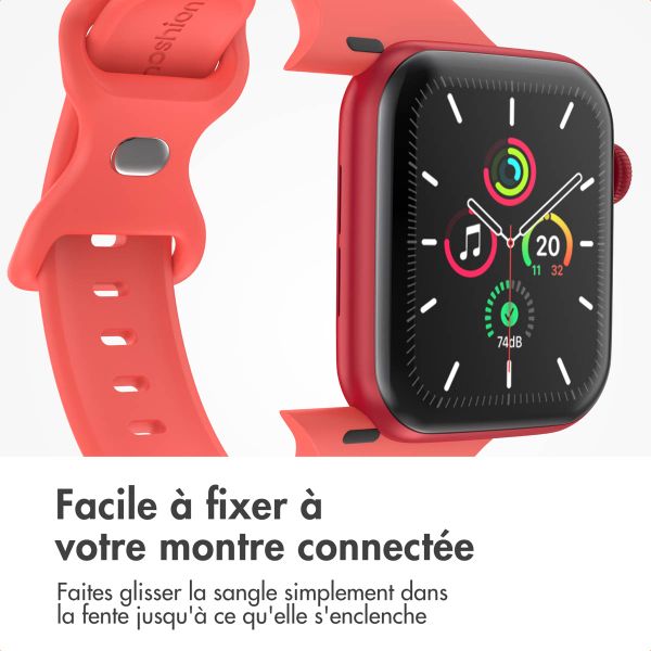 imoshion Bracelet en silicone⁺ Apple Watch | 44/45/46/49 mm - Taille M/L - Coral