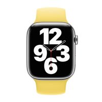 Apple Bracelet Boucle unique en Silicone Apple Watch | 44/45/46/49 mm - Taille 8 - Lemon Zest