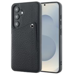 Selencia Coque Riva avec porte-cartes Samsung Galaxy S25 / S24 - Noir