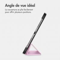 imoshion Coque tablette Trifold Apple iPad 11 (2025) 11 pouces A16 / iPad 10 (2022) 10.9 pouces - Rose