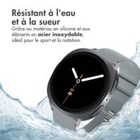 imoshion Bracelet en silicone flexible Samsung Galaxy Watch 8 (40/44mm) / Classic (46mm) - Gris