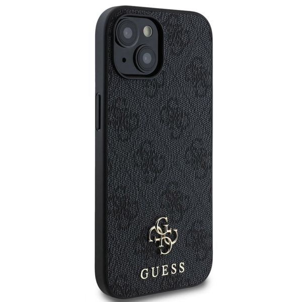 Guess Coque 4G Metal Logo MagSafe Apple iPhone 15 - Noir
