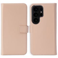 Selencia Étui portefeuille en cuir véritable Samsung Galaxy S26 Ultra - Dusty Pink