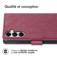 imoshion Étui de télephone portefeuille de luxe Samsung Galaxy S25 / S24 - Bordeaux