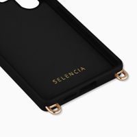 Selencia Coque arrière Rivièra avec MagSafe avec crochets amovibles Samsung Galaxy S25 Ultra - Velvet Black