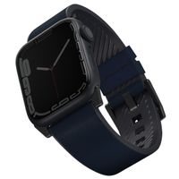 Uniq Bracelet Straden étanche en cuir Apple Watch | 44/45/46/49 mm - Prussian