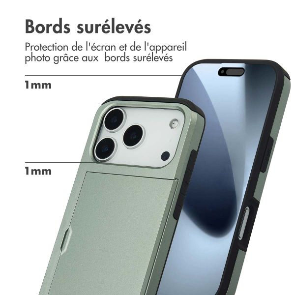 imoshion Coque arrière avec porte-cartes Apple iPhone 17 Pro - Vert