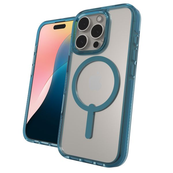 ZAGG Coque Santa Cruz Snap avec MagSafe Apple iPhone 16 Pro - Clear / Blue