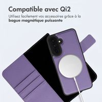 imoshion Étui portefeuille luxe 2-en-1 amovible Samsung Galaxy A37 (5G) - Violet