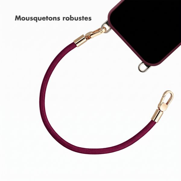 Selencia Bracelet universel avec 2 crochets - Bold Burgundy