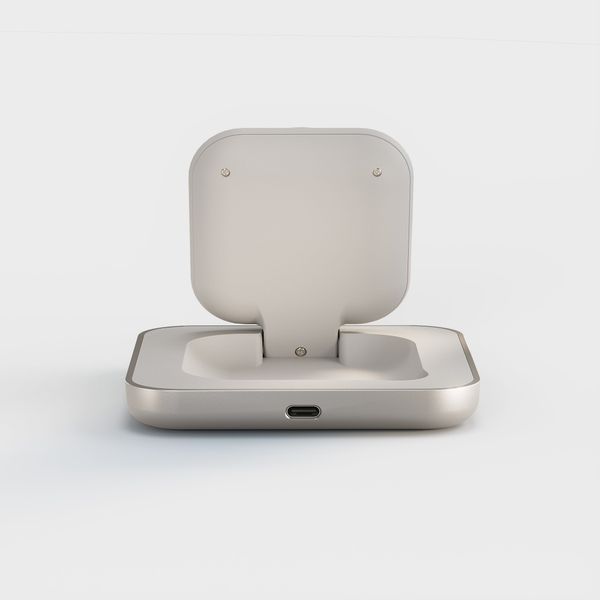 Zens Magnetic Nightstand Charger - Chargeur sans fil 15W - Magsafe et Qi2 - Blanc