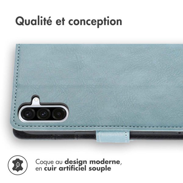imoshion Étui de télephone portefeuille de luxe Samsung Galaxy A36 - Bleu clair