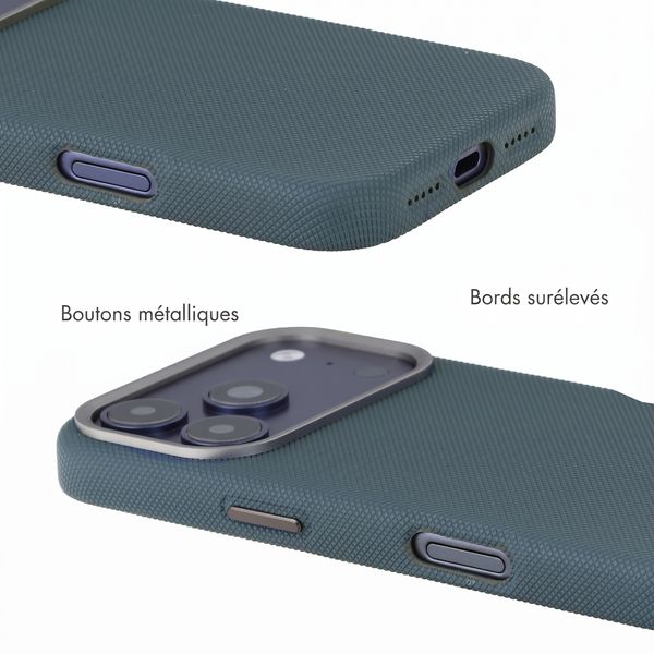 Accezz Coque arrière Mesh avec MagSafe Apple iPhone 17 Pro - Bleu foncé