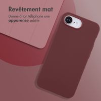 imoshion Coque Couleur Apple iPhone 17e / 16e - Wine Red