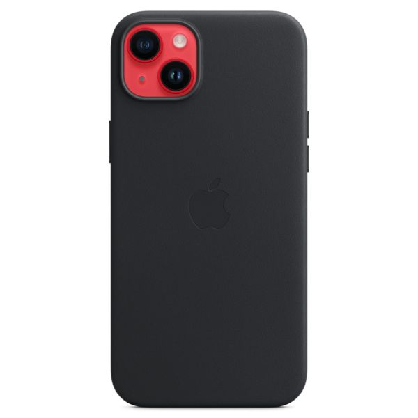 Apple Coque Leather MagSafe Apple iPhone 14 Plus - Midnight