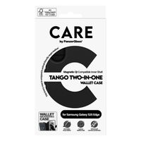 CARE by PanzerGlass Étui de télephone portefeuille Tango 2 en 1 avec MagSafe Samsung Galaxy S25 Edge - Black